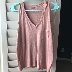 Blush Madewell Tank Top - Whisper v-neck
